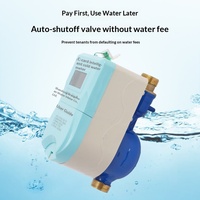 Compteur d'eau intelligent prépayé à carte IC, vente en gros d'usine, connectivité filetée IP65, origine Chine, usage domestique, 4 points