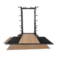 Plataforma de Pesas para Sentadillas con Barra para Gimnasio Comercial, Equipo de Entrenamiento de Fuerza y Fitness