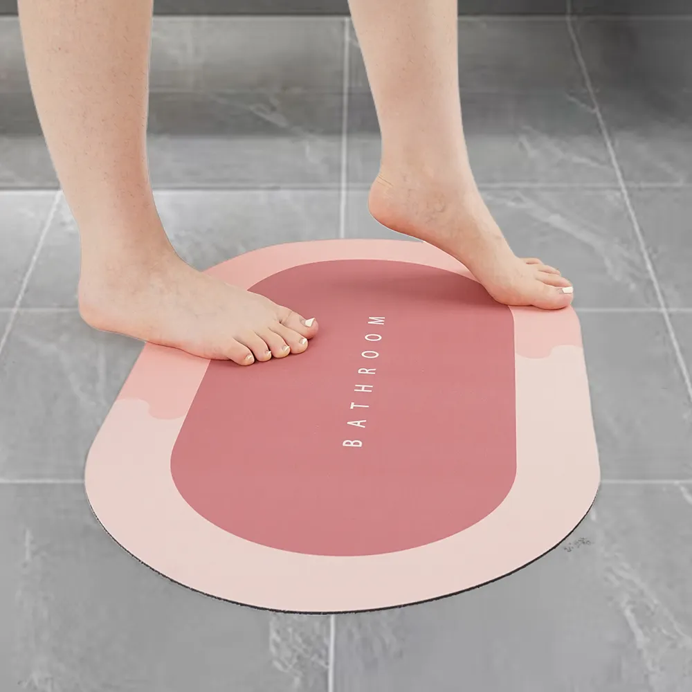 Tapis de salle de bain de luxe pour la maison Tapis de bain à séchage rapide Tapis de sol absorbant Salle de bain