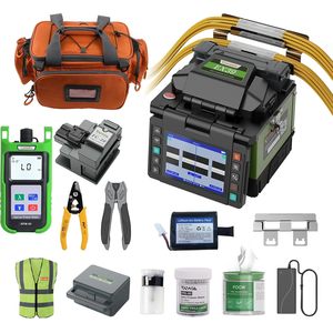 Kit de Fusionadora de Fibra Óptica Komshine EX39 SC, Empalme Rápido en 8s, Equipo Óptico FTTH, Medidor de Potencia, Herramientas - Product Image 1