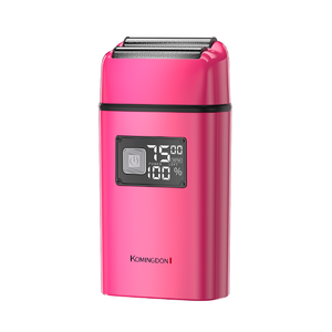 เครื่องโกนหนวดไฟฟ้าแบบฟอยล์คู่ 2 ระดับความเร็ว สำหรับผู้ชาย ชาร์จผ่าน USB-C โกนได้เนียนสนิท พร้อมจอ LED และที่เล็มขนแบบป๊อปอัพ - Product Image 2