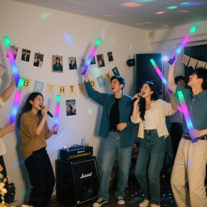 LED phát sáng gậy trắng màu hồng Đảng Rave bọt <span class=keywords><strong>GLOW</strong></span> STICK số lượng lớn nhấp nháy đa màu sắc phát sáng trong bóng tối LED <span class=keywords><strong>Glow</strong></span> huỳnh quang bọt dính - Product Image 4