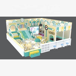 Patio interior Equipo de juego suave Tobogán de plástico Parque infantil Juegos interactivos Parque de atracciones Instalaciones Carrusel - Product Image 6