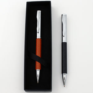 ปากกาโรลเลอร์บอลหนังธุรกิจสุดหรู ปากกาลูกลื่นโลหะสแตนเลส - Product Image 3