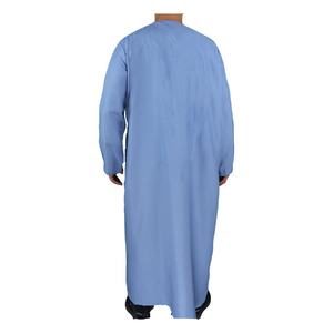 Jalabiya Thobe Estilo Omán para Adultos, Ropa de Oración Musulmana Hecha de Poliéster, Tallas Grandes 56-62 - Product Image 6