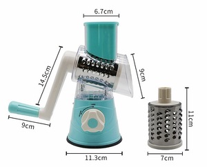 Multifunctional 1-Piece Spiral Slicer Hand Manual Rotary Cheese Grater Eco-Friendly Stainless Steel Food Slicer Veggie <b>Vegetable</b> - Product Image 2