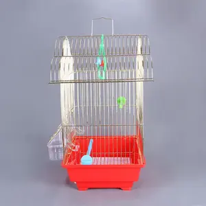 <span class=keywords><strong>Pet</strong></span> ürünleri uçuş kafesi Metal çelik kuş sandık, çok kuş ev katlama altın kuş kafesi, papağan için ev sandık - Product Image 5