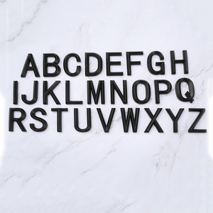 Autocollants d'emblème de lettres de voiture d'alphabet chromé personnalisés pour lettres de <span class=keywords><strong>plaque</strong></span> d'<span class=keywords><strong>immatriculation</strong></span> - Product Image 2