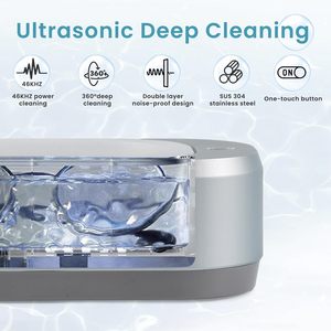 Limpiador de dentaduras multifuncional inteligente Digital de joyería OEM, limpiador ultrasónico de joyería para dentaduras, gafas eléctricas 12V inglés 18W - Product Image 3