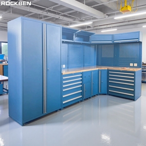 ROCKBEN Garage <b>Tool</b> Cabinet Storage Chest Metal Mechanic <b>Rolling</b> <b>Tool</b> Storage Cabinet Heavy Duty Workshop Cabinet System - Product Image 1