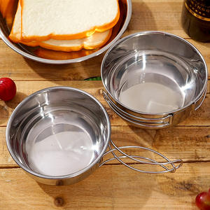 Juego de Utensilios de Cocina Portátiles Ligeros de Aleación de Aluminio con Cubiertos Plegables y Tapa para Olla para Senderismo al Aire Libre - Product Image 5