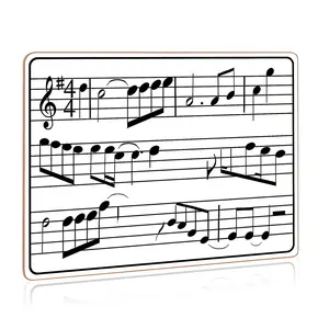 Wholesale Customized Dry Erase Music Staff White Boards Lapboard Double Sided Musical Notes whiteboard