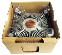 Radiateur de processeur en aluminium et cuivre noir, dissipateur thermique, ventilateur de refroidissement pour processeur Intel I5 Lga115X 1150 1151 1155 1156 1200