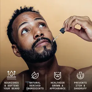 Private Label Vanilla Beard Oil For Men With Argan Jojoba Beard Oils Beard Softener Moisturizer For Men Beard Growth Care