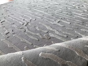 Fábrica personalizada 3D patrón abstracto mano copetudo lana alfombra bucle pila técnica para sala de estar dormitorio - Product Image 2