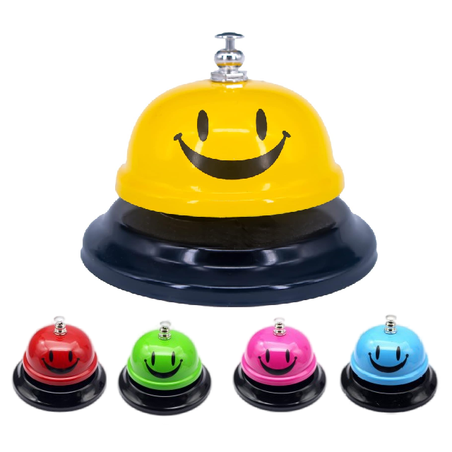 Table Bell Restaurant Bells Call Bell for the Porter Kitchen Restaurant Office Bar Hotel Schools with Smile Face