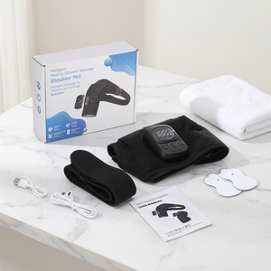 Intelligent Heating <b>Vibration</b> Massage Shoulder Pad 6 Temp Levels Detachable Controller App Control SBR Fabric for Pain Relief - Product Image 3