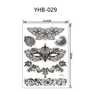 Pegatinas <span class=keywords><strong>de</strong></span> tatuaje temporal <span class=keywords><strong>de</strong></span> Henna negra <span class=keywords><strong>de</strong></span> lujo, <span class=keywords><strong>tatuajes</strong></span> falsos extraíbles <span class=keywords><strong>de</strong></span> encaje Sexy a prueba <span class=keywords><strong>de</strong></span> agua, DISEÑO <span class=keywords><strong>DE</strong></span> FLOR <span class=keywords><strong>DE</strong></span> Mandala Premium - Product Image 6