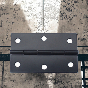 Custom 3-Inch Thin Carbon Steel Black Cabinet <b>Door</b> <b>Window</b> <b>Hinge</b> Soft Closing 270 Degrees Opening Angle Workshop Use - Product Image 3