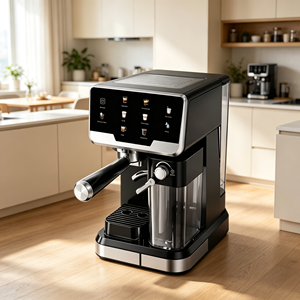Machine à expresso silencieuse en acier inoxydable personnalisable pour café froid, usage domestique et bureau, OEM ODM, <span class=keywords><strong>cafetière</strong></span> à latte à une touche - Product Image 4