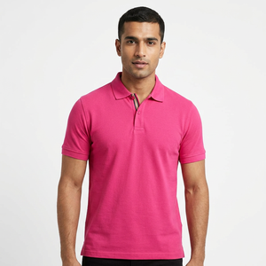 Camisa con Bolsillo Antiarrugas de Secado Rápido con Logotipo Personalizado para Hombre, Ropa de Golf para Negocios, Material de Punto Sólido de Spandex/Algodón - Product Image 1