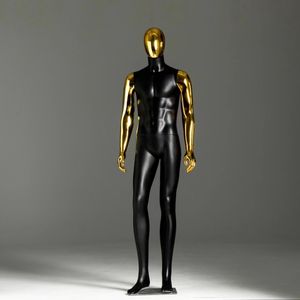 Mannequins d'Étalage Homme Musclés Corps Entier de Luxe avec Visage et Mains Chromés pour Vitrine - Product Image 5