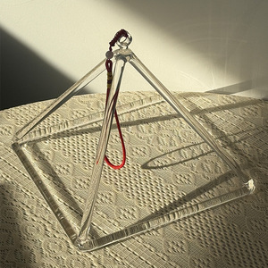 Instrumento musical de cristal al por mayor de 3-14 pulgadas - cuarzo musical en forma de pirámide triangular para meditación y sanación - Product Image 5