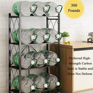 Modern Metal Multi-Layer Kitchen Foldable <b>Storage</b> <b>Rack</b> with Standing Floor Design-Eco-Friendly - Product Image 2