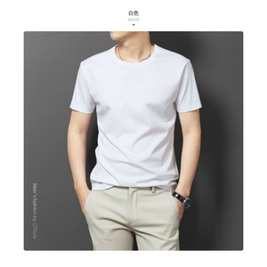 Tela de fábrica producción personalizada al por mayor camiseta en blanco sin etiqueta para hombres 180gsm 100% algodón - Product Image 3