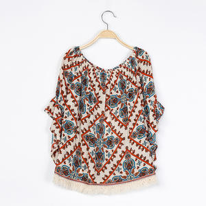 Blouse pour enfants style Kurti, coupe tendance avec ourlet à franges, fabriquée en Chine - Product Image 3