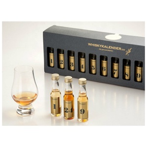 customized nail polish whisky advent calendar cardboard storage box with 21 drawer