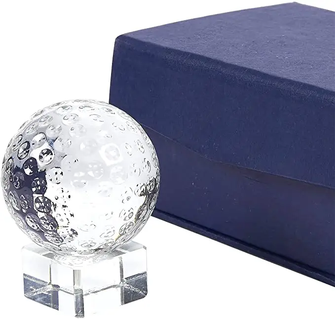 Honor of crystal-trofeo de Golf con soporte de Base Separable, pequeño, óptico, cristal, 2 pulgadas