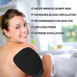 Guante Exfoliante Personalizado con Logotipo para Ducha, Limpieza Corporal, Masaje Facial, Eliminación <span class=keywords><strong>de</strong></span> Piel Muerta, Guantes Exfoliantes 150D, Toallas Individuales - Product Image 5