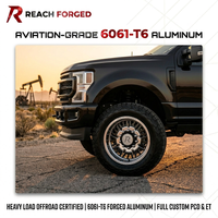 Jantes forgées tout-terrain à charge lourde, design maillé, homologuées DOT pour Ford F250 F350 Super Duty Pickup