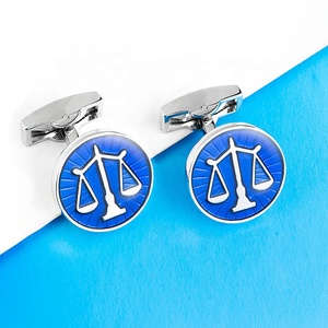 Haute Qualité Mode Personnalisé Émail Bleu <span class=keywords><strong>Avocat</strong></span> <span class=keywords><strong>Balance</strong></span> boutons de Manchette Personnalisé - Product Image 5
