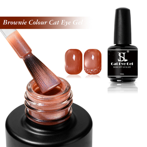 2025 Oem Odm suministros de salón de uñas de lujo al por mayor por encargo bajo Mehq Hema libre Uv Brownie Cat Eye Gel esmaltes - Product Image 6