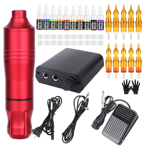 Kit Profesional de Máquina de Tatuar con Agujas de Cartucho, Pedal, Fuente de Alimentación, Juego Completo para Artistas del Tatuaje y Uso en Estudio - Product Image 4