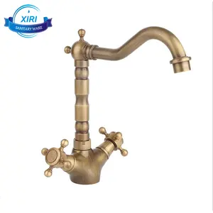 Nhà Máy Giá Antique Basin Vòi Bếp Lạnh Và Nóng Kép Xử Lý Mixer Vòi 1059