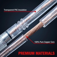 Câble d'extension mâle-femelle pour bande LED personnalisée, étanche IP65, connecteur DC 2,5 2,1 mm