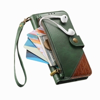 Untuk Moto G05/G15/G75/G86/G06/G57/G67 Power Zipper Style Wallet Case Card Holder Phone Cover