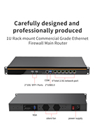 1U企业防火墙设备核心I7 I5 I3供电的6局域网2 10G SFP路由器，带PfSense OPNsense Linux操作系统服务器应用程序