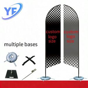 Factory Wholesale Teardrop Feather Flag Pole Kit <b>Ground</b> <b>Stake</b> Outdoor Promotion Customized Beach Advertising Fast Shipp Durable - Product Image 2