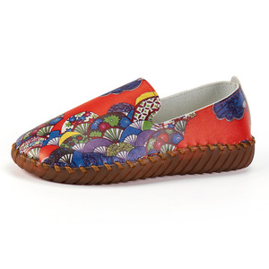 QLFashion cousu à la main à semelle souple chaussures décontractées femmes 2025 nouveau Style ethnique imprimé femmes 231 - Product Image 6