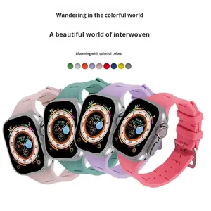 Bracelet de montre sport en silicone tendance 38/40/41/42/44/45/49 mm, bracelet de montre intelligente en caoutchouc pour Apple IWatch Series 8 7 - Product Image 2