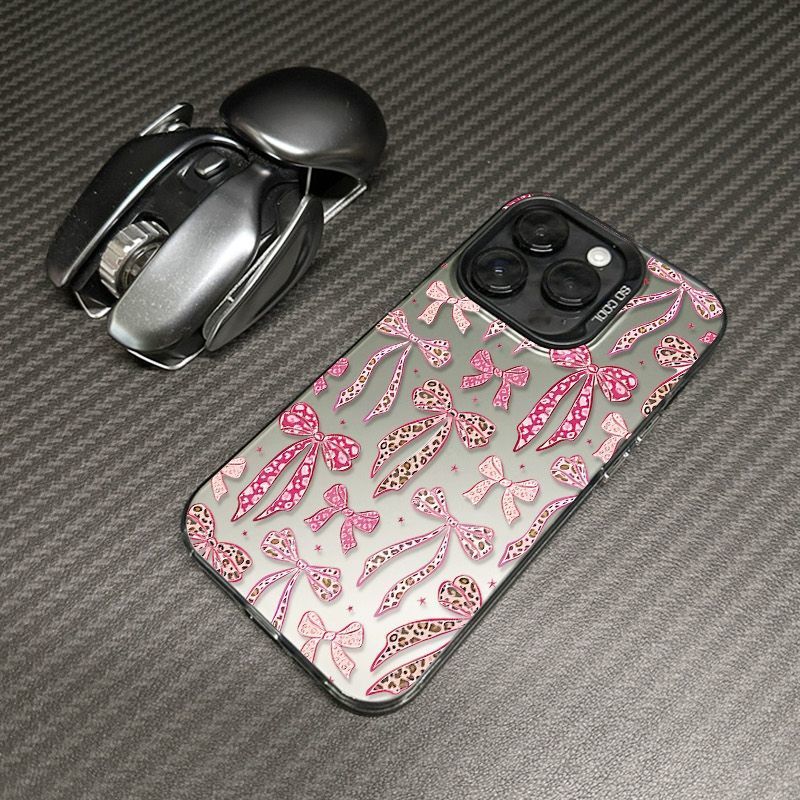 Leopard Print Bow [Translucent Gray Energetic Shell]