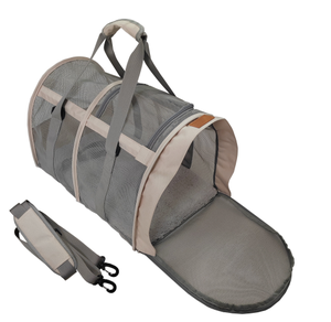Mesh Soft-Sided Pet Carrier <b>Backpack</b> for <b>Cats</b> Breathable Zipper Closure Round Shape Transparent Design - Product Image 4