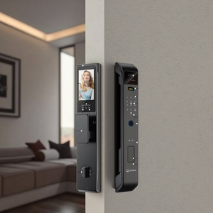 Serrure <span class=keywords><strong>de</strong></span> porte intelligente 2025 Tuya Wifi, serrure intelligente à empreintes digitales, serrure numérique sécurisée avec caméra pour la maison - Product Image 5