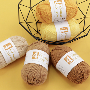 Sợi len 60% cotton 40% acrylic, <span class=keywords><strong>40g</strong></span>, 4 sợi, len cotton, thích hợp móc, đan tay, thủ công DIY, len đan 120m - Product Image 4