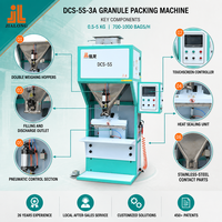 Machine de pesage et d'emballage de riz 0,5 kg 1 kg 2 kg 5 kg, semi-automatique, pour peser et remplir des sacs à ouverture large