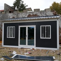 Maison modulaire préfabriquée étanche avec portes et fenêtres pour bureau, habitation ou logement
